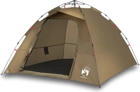 vidaXL Cort de pescuit 4 persoane, verde măsliniu, setare rapidă