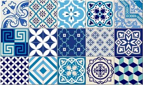 Set 15 autocolante Ambiance Seaside, 20 x 20 cm