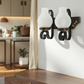 Brilagi - Aplica de perete QUEEN 2xE14/40W/230V fag/wenge