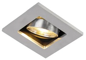 Spot încastrat inteligent aluminiu, incl. WiFi GU10 înclinabil - Qure