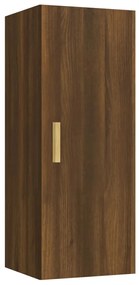 817440 vidaXL Dulap de perete, stejar maro, 34,5x34x90 cm, lemn compozit