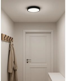 Lampă LED de tavan 24W/230V, 3000/4000/6500K, Ø 30 cm, neagră