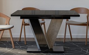 Masă lemn masiv alb Dining extensibilă BellaVista 120/160x90 cm
