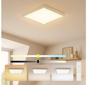 Brilagi - Lampă de baie FRAME SMART LED dimabilă, 50W/230V, 60x60, IP44 + telecomandă