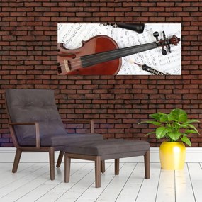 Tablou - Unelte muzicale (120x50 cm)