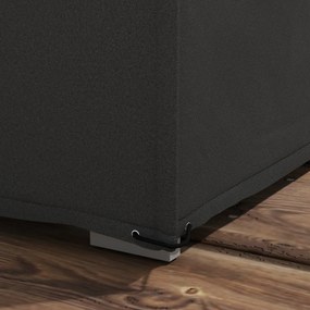 Outsunny Husă pentru mobilier de grădină, prelată pentru masă de grădină țesătură Oxford impermeabilă anti-UV, 222 x 155 x 67 cm, negru | Aosom Romania