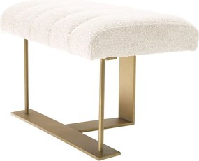 Taburete elegant design LUX McGuire, boucle crem 115662 HZ