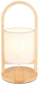 Veioza, lampa de masa design industrial Ninja alb