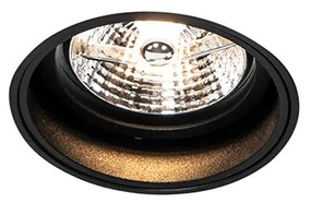 Spotlight modern îngropat negru fără ramă - Impact 70