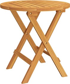 vidaXL Masă de bistro, Ø46x47 cm, lemn masiv de acacia