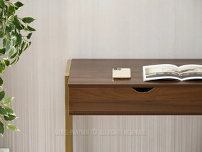 Masă PC Land (nuc + auriu). 1109778