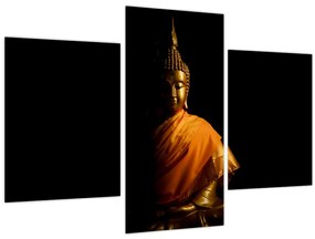 Tablou - Statuia lui Buddha de aur (90x60 cm)
