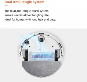 Aspirator robot Roborock Q10 PF, 10.000 Pa, 150 min, 0,35 L, Wi-Fi, Uscat/umed, Ridicare automata a mopului, LiDAR 360°, Cartografiere 3D, Control vocal, Negru