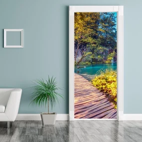 Fototapeta pentru ușă - lacul Plitvice (95x205cm)