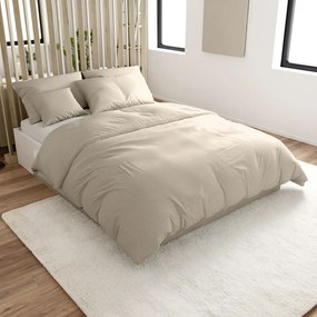 Lenjerie de pat din bumbac cu finisaj creponat LUXERA gri-maroniu buzunar de hotel II.calitate Dimensiune lenjerie de pat: 70 x 90 cm | 140 x 200 cm