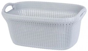 Cos rufe, 2 manere, plastic, albastru deschis, 40 L, 60x39x27 cm, Curver