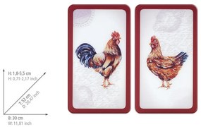 Protecții de aragaz 2 buc. din sticlă temperată 52x30 cm Farm – Wenko