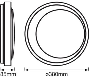 Ledvance - Lumină de plafon cu LED-uri Dimmer SMART + MOON LED/24W/230V Wi-Fi
