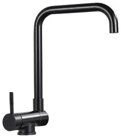 Mexen Madox baterie de bucătărie sub fereastră, Neagră - 672000-70
