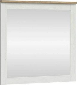 Oglinda LOKSA, alb/stejar, PAL laminat, 96x4x91 cm
