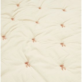 Pătură pentru copii, galben-deschis/roz din bumbac organic matlasată 90x120 cm Bows – Cam Cam Copenhagen