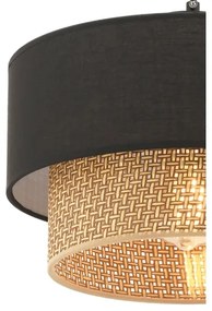 Pendul pe cablu ECHO, 1xE27, 60W, 230V, negru/maro