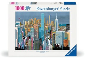 RAVENSBURGER - PUZZLE CLADIRI DIN NEW YORK 1000 PIESE - RAVENSBURGER (RVSPA00784)