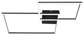 Plafoniera LED design modern Ocean negru mat