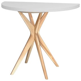 Masă de dining rotundă extensibilă 45x90 cm Jubi – Ragaba