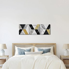 Tablou - Decor texturat (cu ceas) (90x30 cm)