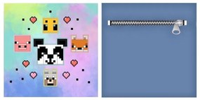 Minecraft Perna decorativă Animals cu husă detașabilă 35x35 cm Velur