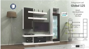 Living GLOBAL125 - negru+alb
