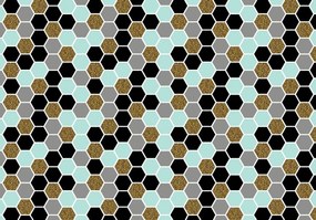 Fototapet - Hexagon mozaic (152,5x104 cm)