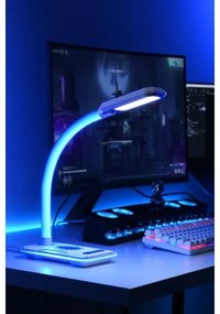 Lampă LED RGBW dimabilă de masă cu încărcare Qi Immax 08988L 30W/230V alb