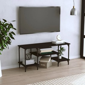 Comoda TV, negru, 102x35x45,5 cm, lemn prelucrat