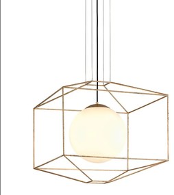 Pendul LUX design deosebit SILHOUETTE big, cu abajur sferic din sticla