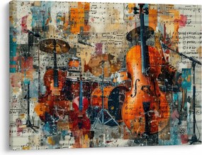 Tablou - Instrumente muzicale (70x50 cm)