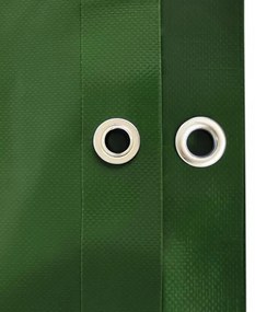 Prelată JAGO 650 g / m², ochi de aluminiu, verde, 4x6 m