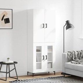 vidaXL Dulap înalt, alb, 69,5x34x180 cm, lemn compozit