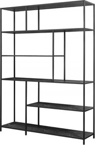 Raft design industrial Slim Line 185x135cm, negru