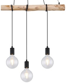 Lustra suspendata lemn cu 4 pendule stil minimalist AUSTON