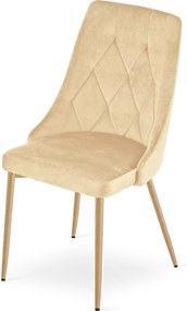 Scaun de dining IMOLA VELVET, bej