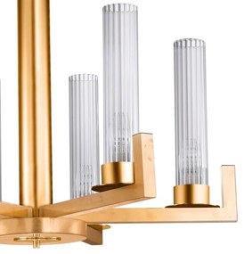 Lustră pe lanț RAGGIO 6xE14/25W/230V 24K aurie Kolarz 6009.80630