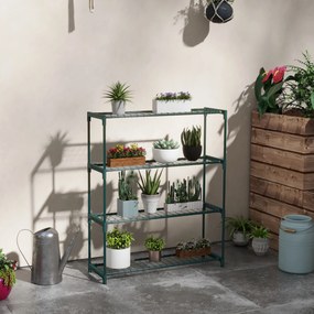 Outsunny Raft de Colț pentru Plante pe 4 Nivele, Suport Lemn pentru Expunerea Ghivecelor, Ideal Cameră sau Balcon | Aosom Romania