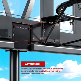 SPORTNOW Coș de baschet, inel suspendat pentru interior și exterior, pentru perete cu plasă rezistentă la intemperii | Aosom Romania