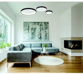 Plafonieră LED dimabilă LED/50W/230V d. 60 cm negru Zambelis 2048