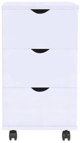 245727 vidaXL Dulap cu sertare, 33 x 45 x 60 cm, alb