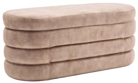 Bancheta cu spatiu de depozitare, Catifea Sampanie, VOQUE 115cm A-46686 VC