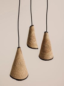 Lustra natur, din iuta naturala, H26cm Yucatan