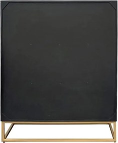 Comoda cu aplicatie exotica pe fronturi SNAKE 120cm negru